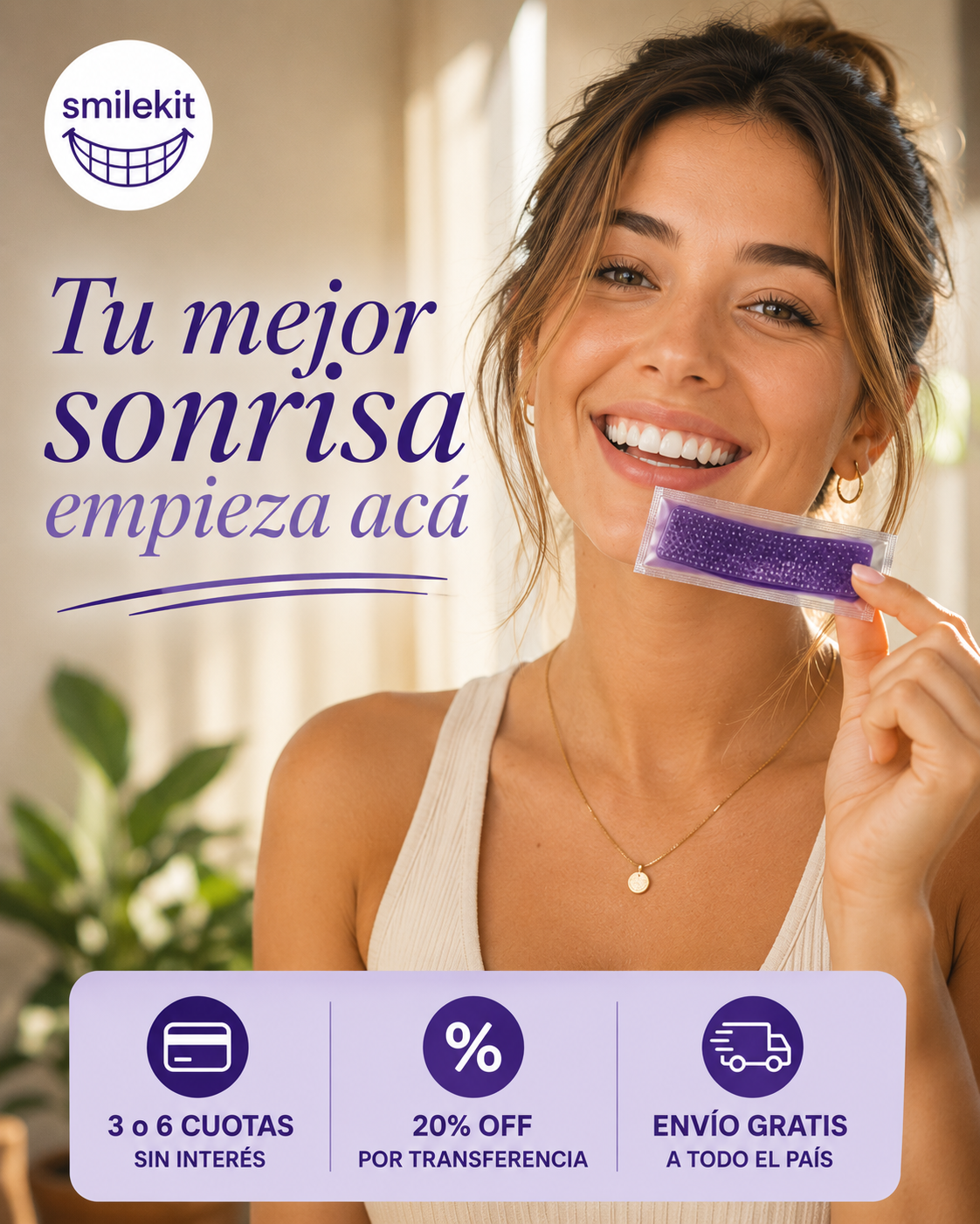 Kit de Bandas Blanqueadoras PAP+ · Rutina 14 Días